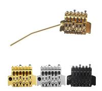 Generic de Puente Trémolo para Guitarra Eléctrica con Resortes Premium para un Maravilloso Rendimiento de Vibrato para Músicos Cromo Plata (GOLD)