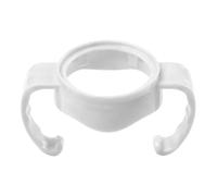 Generic de Vidrio para Biberón, Suave, Flexible, Antideslizante, Cuello Ancho, Accesorios para Biberón para Alimentación de bebé, Material Seguro PP para que el bebé Aprenda a Agarrar (WHITE)
