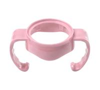 Generic de Vidrio para Biberón, Suave, Flexible, Antideslizante, Cuello Ancho, Accesorios para Biberón para Alimentación de bebé, Material Seguro PP para que el bebé Aprenda a Agarrar (PINK)