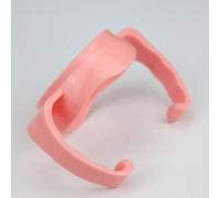 Generic de Vidrio para Biberón, Suave, Flexible, Antideslizante, de Biberón de Cuello Ancho para Bebés, Material Seguro PP (Rosado)