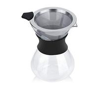Generic de Vidrio para Verter sobre de Goteo Manual de Borosilicato de 400 Ml con Filtro de Malla Fina de Acero Inoxidable para un Sabor Delicado Casero