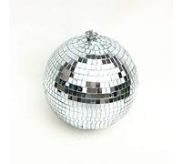 Generic Decoración de Fiesta de Discoteca Mini Bola de Espejo Patrón Brillante Adorno de Reflejo de Luz Clásico para Pista de Baile Material de Vidrio de Espuma 1 Bola de Discoteca Colgante