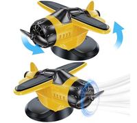 Generic Decoración del tablero de aeronaves con energía solar, decoración de aviones giratorios activados por aviones pequeños para hacer movimientos, decoración interior con Licht para consola centra