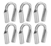 Generic Dedal de Tubo de Acero Inoxidable 304 de 10 Piezas para Proteger la Cuerda del Cabrestante y el Alambre de Acero en Uso en Exteriores