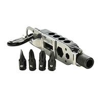Generic Destornillador Multifuncional de Acero Inoxidable, Mini Herramienta de Llavero de Bolsillo, Herramienta de Mano Portátil Todo en para Exteriores (Como se muestra)