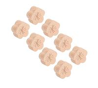 Generic Difusor de Aceite Esencial para Coche, Difusor de con Forma de Flor de Ciruelo de Madera de Haya Natural para Coche, Sala de Estar, Dormitorio, Oficina, 8 Uds.