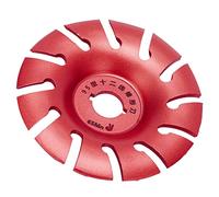 Generic Disco de Amoladora Angular de 12 Dientes, Tallado en Madera de Acero Inoxidable para una Eliminación Eficiente del Material, Ideal para Modificación de Productos, Bricolaje Manual (rojo)
