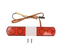 Generic Diseño de Simulación 4 Modos RC LED Luz de Policía para 1/8 1/10 Coches RC Rojo 115x22x12mm Modelos de Coches de Control Remoto (#2)
