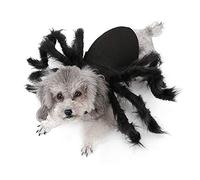 Generic Disfraz de Araña de Peluche para Mascotas con Ajustable, Ropa Suave de Araña de Halloween para Perros, Gatos, Paseos, Caza, Disfraz de Simulación de Terror (como se Muestra)