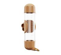 Generic Dispensador Automático de Agua para Periquitos, Accesorio para Jaula, 200 Ml. Instalación Y Extracción Rápidas Y Sencillas. Limpieza, Naranja