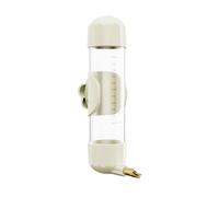 Generic Dispensador Automático de Agua para Periquitos, Accesorio para Jaula, 200 Ml. Instalación Y Extracción Rápidas Y Sencillas. Limpieza, Blanco