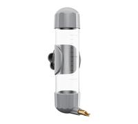Generic Dispensador Automático de Agua para Periquitos, Accesorio para Jaula, 200 Ml. Instalación Y Extracción Rápidas Y Sencillas. Limpieza, Gris