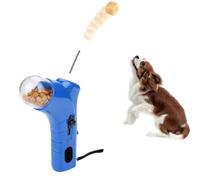 Generic Dispensador de golosinas interactivo portátil, pistola lanzadora, alimentador de aperitivos para mascotas, dispensador interactivo de aperitivos para cachorros, para entrenamiento de ejercicio