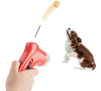 Generic Dispensador de golosinas interactivo portátil, pistola lanzadora, alimentador de aperitivos para mascotas, dispensador interactivo de aperitivos para cachorros, para entrenamiento de ejercicio