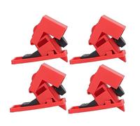 Generic Dispositivo de Bloqueo de Disyuntor con Abrazadera Bloqueo Unipolar Duradero 120 277 V Juego de 4 Piezas para Recordatorio de Seguridad Visible Material ABS de Color Brillante