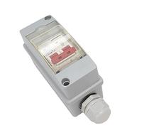 Generic Disyuntor para el Hogar MCB 2P DC 500V Interruptor Seccionador, Diseño Confiable y Fácil Instalación, para de Generación de Energía Solar Fotovoltaica, Color Blanco (Sin cable)