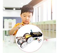 Generic Divertido Kit de Juguete de Coche Eléctrico DIY para Estudiantes: Modelo de Aprendizaje Atractivo Hecho de Materiales No Tóxicos (lanzadera de Engranajes)