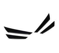 Generic Divisor Lateral del Parachoques Delantero, Canard Lateral del Parachoques Delantero Negro Brillante ABS, 4 Piezas de Estilo Aerodinámico, Moldura Decorativa de Fácil Instalación para VB 2022