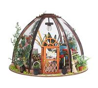 Generic DIY Flower Room Modelo, Flower Shop Model Dollhouse Toy DIY Miniatura Dollhouse Kit de Cumpleaños Mini Craft Doll House Kit para Mujeres Niñas
