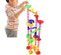 Generic DIY Marble Race Track Juego de Juguetes Educativos para Niños de 3 Años en Adelante Plástico Seguro No Tóxico 80 Piezas (80PCS)