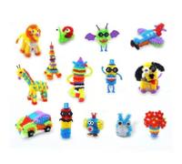 Generic DIY Sticky Balls Building Block Toy Niños Creativos Mayores de 3 Años Juguete Educativo para la Imaginación Color Forma Aprendizaje Aplicable Interacción Entre e Hijos con Caja de