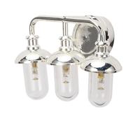 Generic Doll 1:12 Lámpara de Pared de 3 Cabezales para Dormitorio de Casa de Muñecas, Aplique de Pared Plateado de Triple Cabezal único, Que CREA una Escena Realista para la Sala de Estar de Muñecas