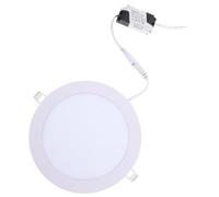 Generic Downlight LED Empotrado 15w 6 Pulgadas Luz Cálida 3000k Ultradelgado 1 Cm Panel Redondo para Cocina Baño Regulador de Intensidad y Apertura 17,5 Cm