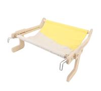 Generic Durable Gato Ventana Percha Colgante Ventana Hamaca Asiento para Uso Durante Todas Las Estaciones para Mascotas Durmiendo (Gris Amarillo)