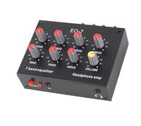 Generic Ecualizador DE Sonido para Coche DE 7 Bandas, Ajuste DE Graves Altos, Ecualizador Digital DE Doble Canal para Auriculares, Material DE Aleación DE Aluminio