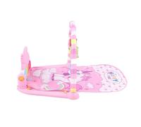 Generic Educación Infantil Playmat Piano 5 Sonajeros Colgantes Coloridos Desmontables Baby Playmat Piano Adecuado para Bebés En Movimiento Jugar Fácil De Llevar (PINK)