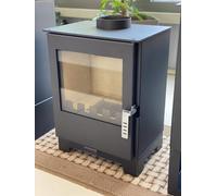 Generic EEK A+ Verso - Estufa de leña pequeña (3 L, potencia de 5 kW, compacta y eficiente, ideal para el hogar y el jardín)