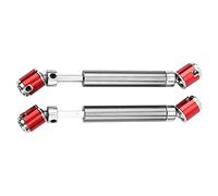 Generic Eje de Transmisión Universal CVD Actualización Duradera de Acero Inoxidable para Rastreadores RC Aptos para SCX10 D90 D110 CC01 2 Piezas