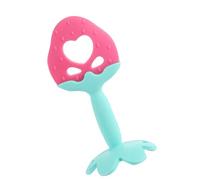 Generic El Juguete Mordedor de Frutas para Bebés Ofrece Alivio de las encías. Material Fácil de Limpiar y seguro. Diseño Atractivo para la Educación Temprana. Vínculo entre e Hijos (sandía)