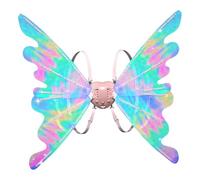 Generic Electric Butterfly Wings for Girls, Light Up Moving Fairy Wing, Music-Playing Butterfly Wings with LED Lights, Costume Princess Fancy Cosplay for Birthday Holaiday Party