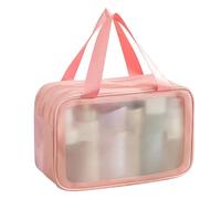 Generic Elegante Bolsa de Maquillaje Impermeable de Doble Capa para Viajes, Material de PVC+PU, Ideal para Adictos a la Belleza y Trotamundos (1)