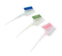 Generic Elegante Cepillo para Teñir el Cabello de Doble Cara con Puntiaguda para un Color de Cabello preciso: Cepillo para Reflejos del de Material ABS, Juego de 3 Piezas
