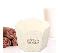 Generic Elegantes Moldes para Magdalenas, 100 Uds., Miniforros para Magdalenas para Bodas y Celebraciones, Fáciles de Usar (copa hexagonal)