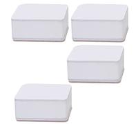 Generic Elevadores de Acero Al Carbono para sofá, Elevador de Muebles Autoadhesivo con Almohadilla de Fieltro, Elevador de Cama Antideslizante para sofá, Silla, Gabinete, Sillón, Paquete de 4 (White)