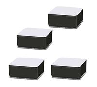 Generic Elevadores de Acero Al Carbono para sofá, Elevador de Muebles Autoadhesivo con Almohadilla de Fieltro, Elevador de Cama Antideslizante para sofá, Silla, Gabinete, Sillón, Paquete de 4 (Black)