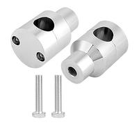 Generic Elevadores de Manillar de Aleación de Aluminio de 22 Mm para Modificación de Motocicleta Kit de Manillar de Elevación de Fácil Instalación para una Posición de Conducción Cómoda (Plata