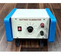 Generic Eliminador de batería, fuente de alimentación CC de 2 amperios, azul y blanco, selector de voltaje ajustable de 0-12 V, para experimentos de laboratorio y escuela