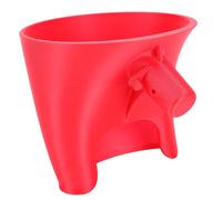 Generic Embudo de Harina para Batidora de Pie, Accesorio para Hornear de Fácil Vertido para Cocina Casera, Diseño Compacto sin Goteo para un Espacio de Trabajo Limpio, Plástico Rojo