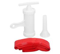 Generic Embudos Embutidores Manuales Tripas de Salchicha de Plástico para Asar Ideal para Hacer Tripas de Salchicha de Jamón Caseras (Rojo)