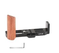 Generic Empuñadura de Madera en Forma de L para Cámara con Placa Base de Liberación Rápida para G7X II/III, Empuñadura de Lujo para Filmación con Cámara, Protección de Madera y Caucho, para Uso