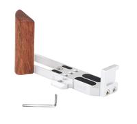 Generic Empuñadura de Madera en Forma de L para Cámara con Placa Base de Liberación Rápida para G7X II/III, Empuñadura de Lujo para Filmación con Cámara, Protección de Madera y Caucho, para Uso