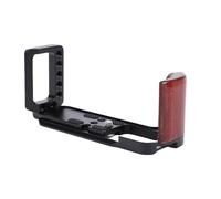 Generic Empuñadura en Forma de L de Aleación de Aluminio con de Madera para Cámara XT30 XT10 XT20, Placa de Liberación Rápida Versátil para Filmación Horizontal Vertical, Material de Madera Maciza