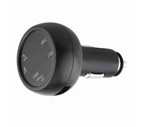 Generic Encendedor de Cigarrillos Cargador USB Dual con Voltímetro y Termómetro para Autos SUV Camiones Negro 3 en 1 (Azul rojo)