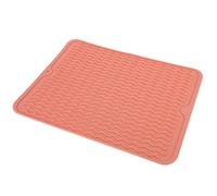 Generic Encimera Amistosa a Prueba de Calor a Prueba de Calor de la Cocina de Eco del Ahorro de Espacio de la Estera de Sequía del Plato de Goma Flexible (PINK)