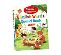Generic English Words Sound Book con Funciones Interactivas Libro de Palabras Libro de Aprendizaje Libro de Sonidos Material Duradero Funciones USB