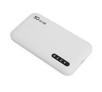 Generic Enrutador de Punto de Acceso Móvil 5G WiFi 6, Soporte de Alta Velocidad 16 Dispositivos, 6100 MAh, Resistente Al Agua IP67, para Tableta de Teléfono, Material ABS Blanco
